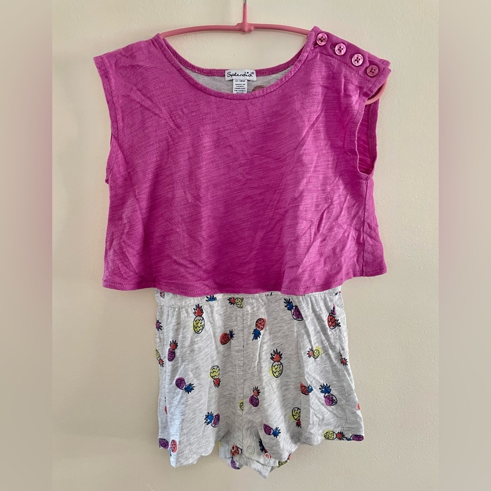 Splendid Pineapple Print Romper 12-18M